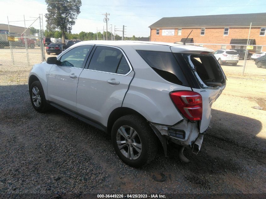 2016 CHEVROLET EQUINOX LS - 2GNALBEKXG1153203