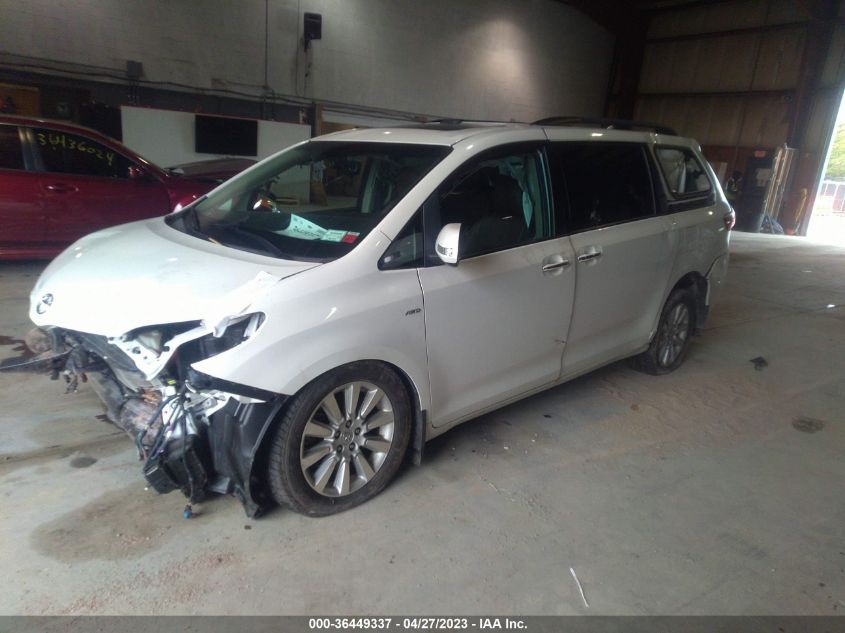 2016 TOYOTA SIENNA LTD/XLE/XLE PREMIUM - 5TDDK3DC6GS137520