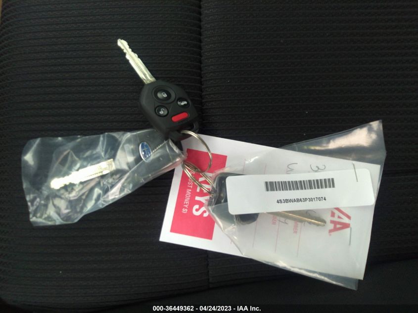 2023 SUBARU LEGACY - 4S3BWAB63P3017074