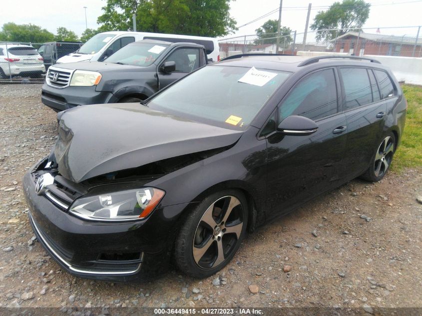2015 VOLKSWAGEN GOLF SPORTWAGEN TDI SE 3VWCA7AU5FM504339
