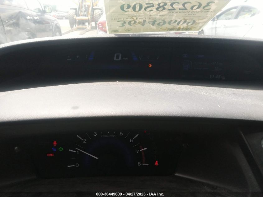 2013 HONDA CIVIC SDN EX - 19XFB2F86DE208443