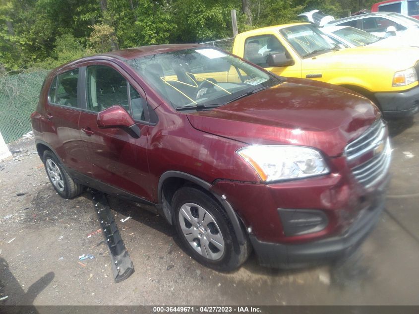 2016 CHEVROLET TRAX LS - 3GNCJKSB5GL280216