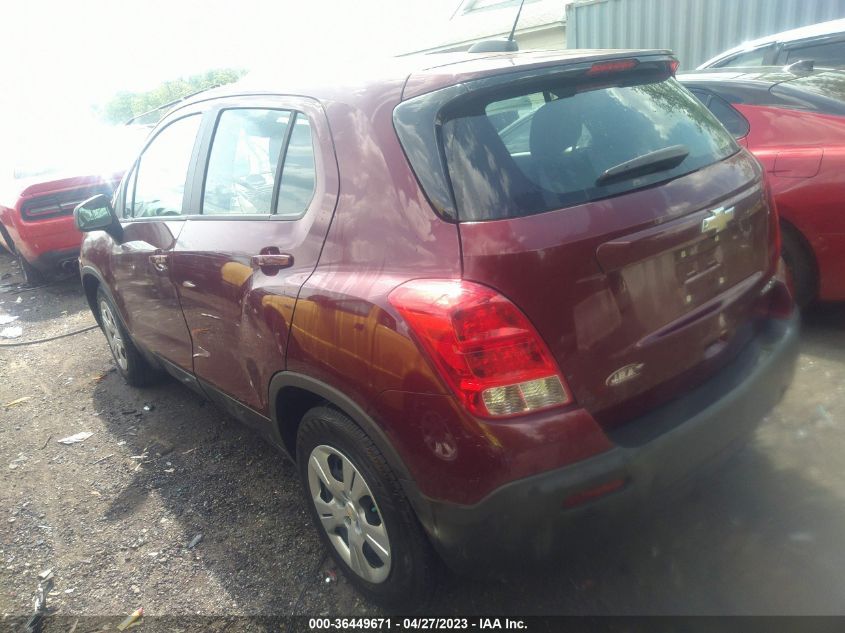2016 CHEVROLET TRAX LS - 3GNCJKSB5GL280216