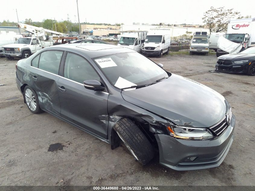 2016 VOLKSWAGEN JETTA SEDAN 1.8T SEL - 3VWL17AJ5GM204906