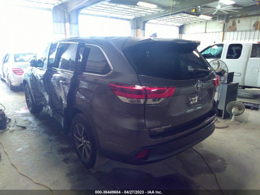 2019 TOYOTA HIGHLANDER XLE - 5TDKZRFH6KS562078