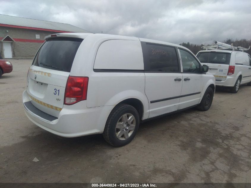 2014 RAM CARGO VAN TRADESMAN 2C4JRGAG9ER180929