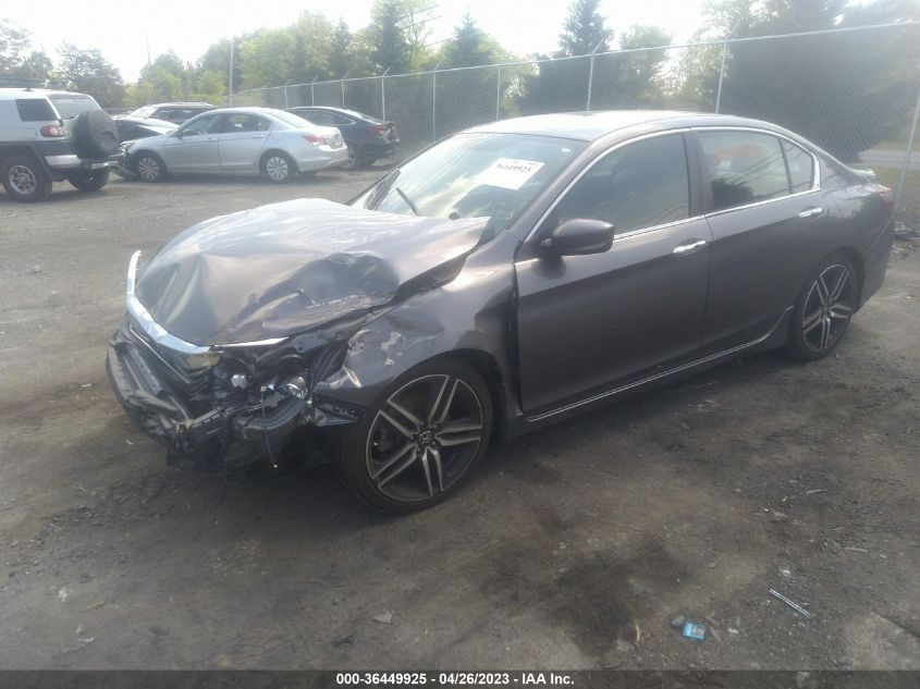2016 HONDA ACCORD SEDAN SPORT - 1HGCR2F55GA171771