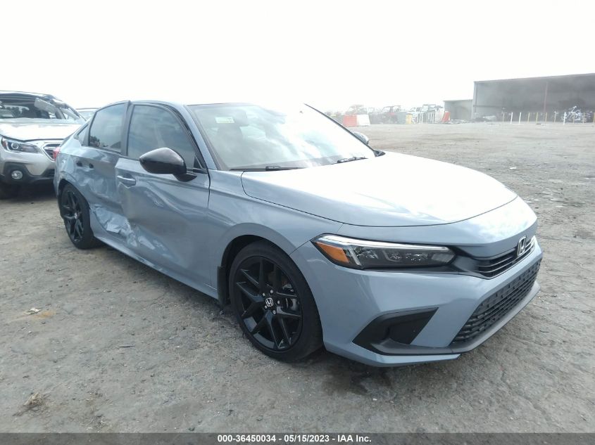 2022 HONDA CIVIC SEDAN SPORT - 2HGFE2F54NH596776