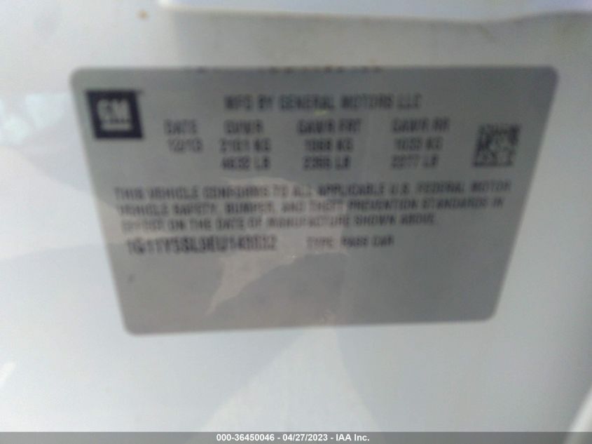 2014 CHEVROLET IMPALA LS - 1G11Y5SL9EU143832