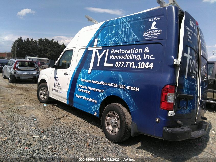 2018 NISSAN NV CARGO SV - 1N6BF0LY1JN804690