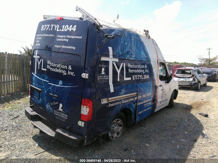 2018 NISSAN NV CARGO SV - 1N6BF0LY1JN804690