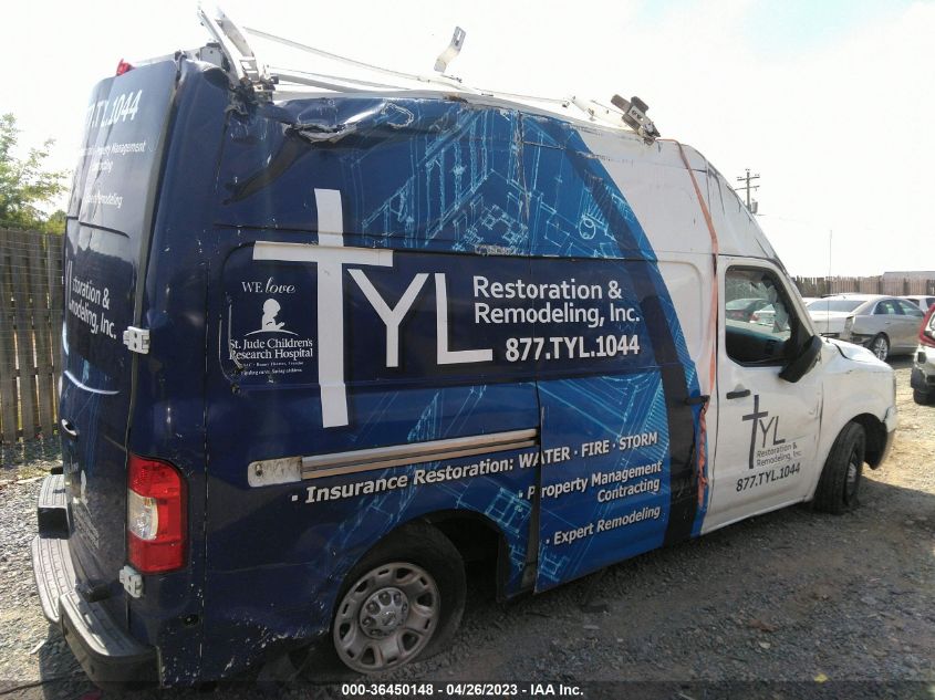 2018 NISSAN NV CARGO SV - 1N6BF0LY1JN804690