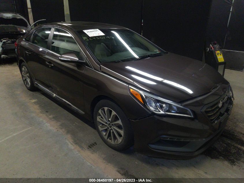 2016 HYUNDAI SONATA 2.4L SPORT - 5NPE34AF8GH434431