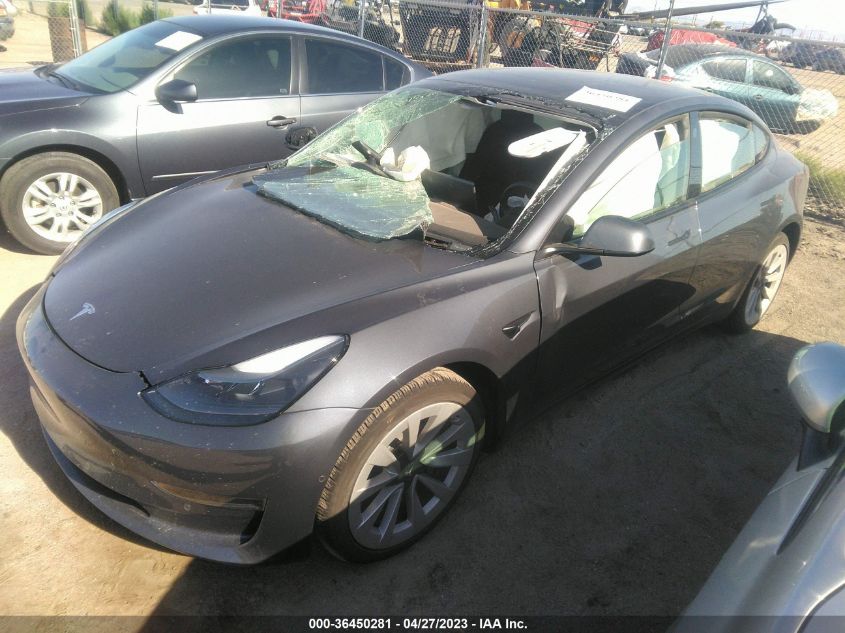 2022 TESLA MODEL 3 - 5YJ3E1EA9NF198835
