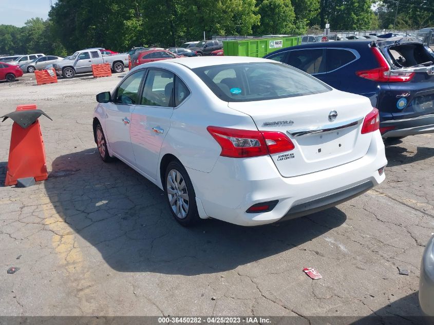 2016 NISSAN SENTRA S - 3N1AB7AP7GY334225