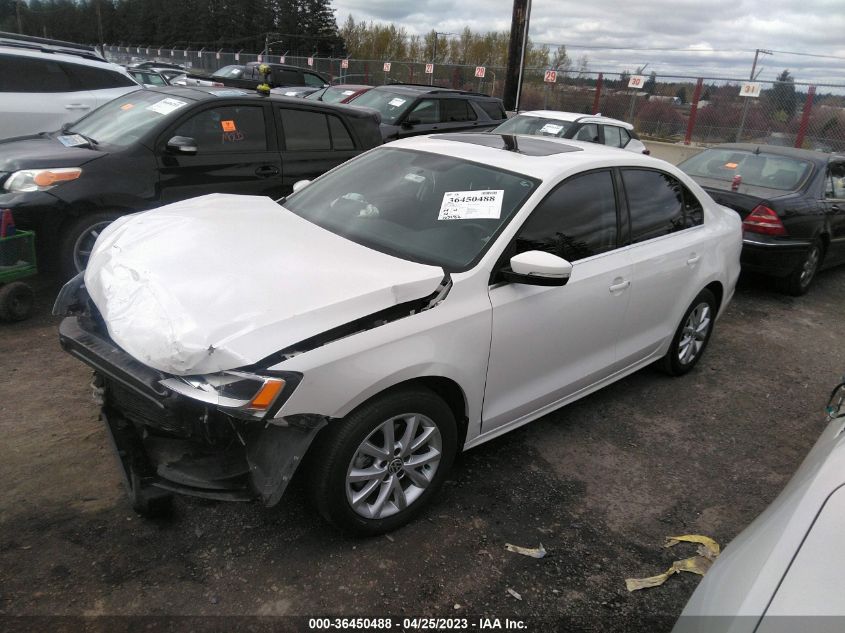 2013 VOLKSWAGEN JETTA SEDAN SE W/CONVENIENCE/SUNROOF - 3VWDP7AJ6DM352335