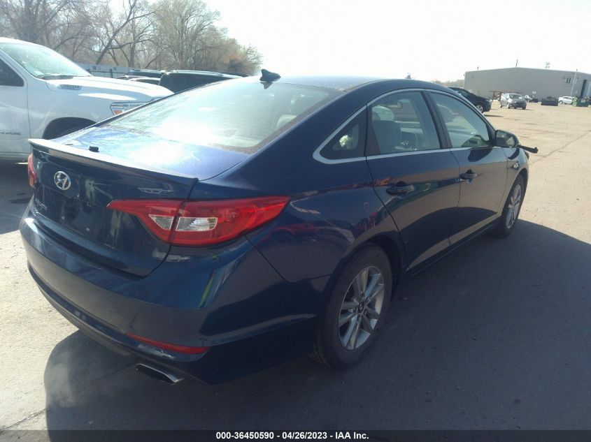 2015 HYUNDAI SONATA 2.4L SE - 5NPE24AF0FH024336