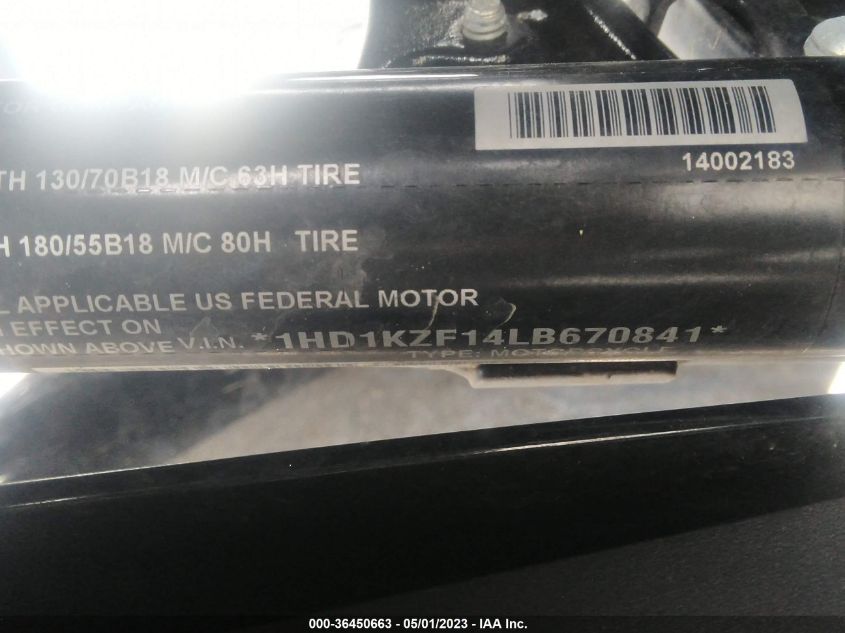 2020 HARLEY-DAVIDSON FLTRK - 1HD1KZF14LB670841