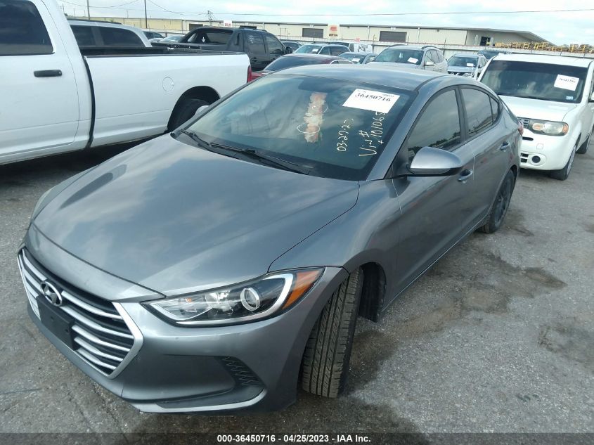 2017 HYUNDAI ELANTRA SE - KMHD74LFXHU101065