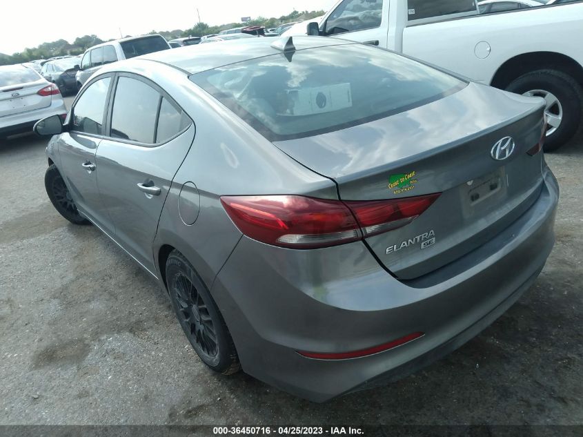 2017 HYUNDAI ELANTRA SE - KMHD74LFXHU101065