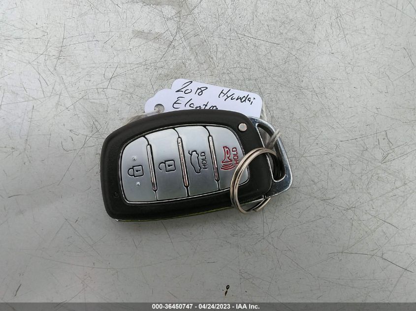 2018 HYUNDAI ELANTRA VALUE EDITION - 5NPD84LF4JH332190