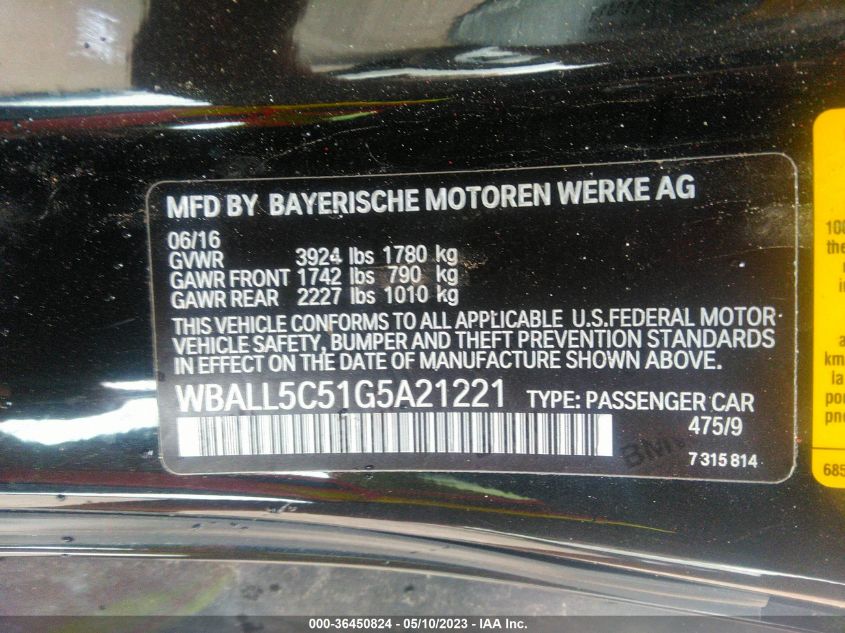 2016 BMW Z4 SDRIVE28I WBALL5C51G5A21221