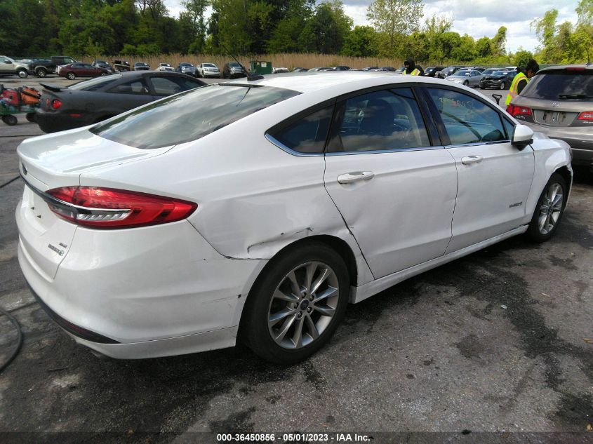2017 FORD FUSION HYBRID SE - 3FA6P0LU2HR300600