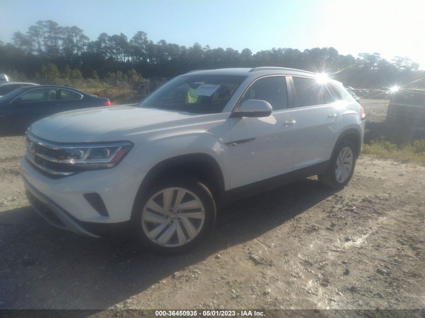 2022 VOLKSWAGEN ATLAS CROSS SPORT 3.6L V6 SE W/TECHNOLOGY - 1V2HE2CA0NC228198