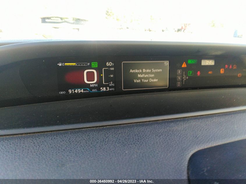 2016 TOYOTA PRIUS FOUR - JTDKARFU2G3015676