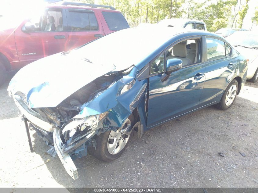 2014 HONDA CIVIC SEDAN LX - 2HGFB2F59EH529549