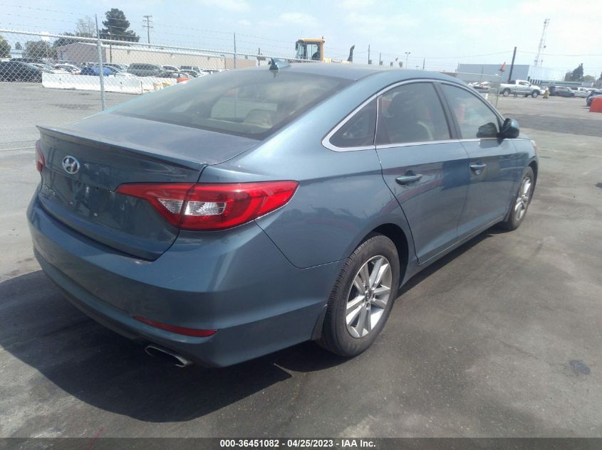 2015 HYUNDAI SONATA 2.4L SE - 5NPE24AF1FH106611