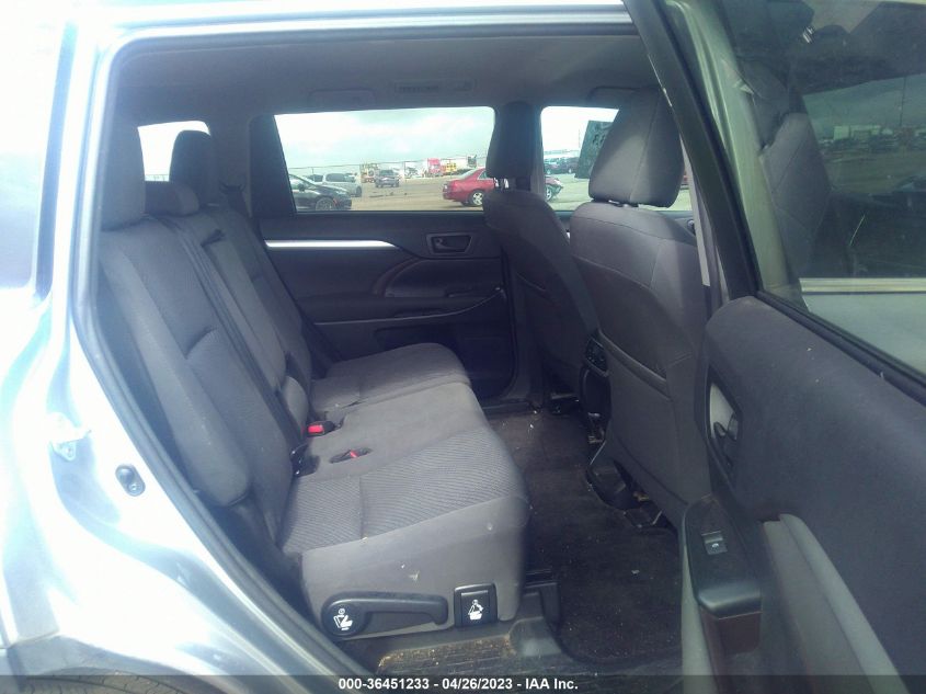 2016 TOYOTA HIGHLANDER LE - 5TDBKRFH9GS293781