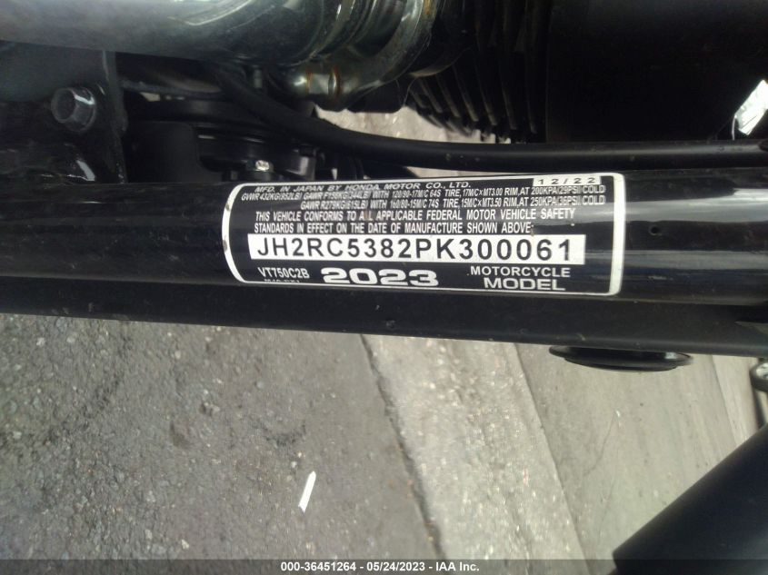 2023 HONDA VT750 C2B JH2RC5382PK300061