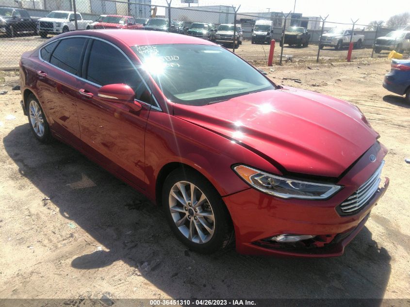 2017 FORD FUSION SE - 3FA6P0HD5HR141497