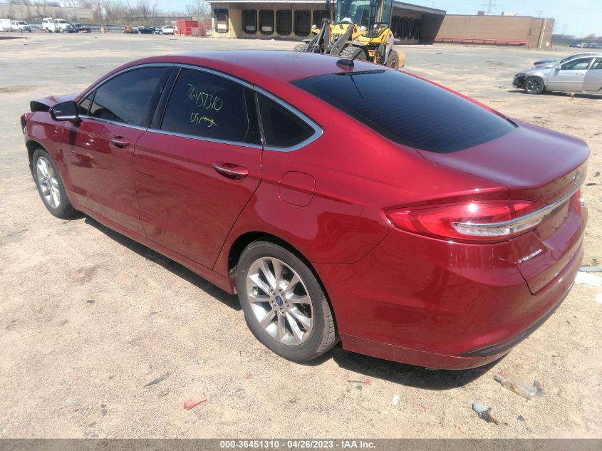 2017 FORD FUSION SE - 3FA6P0HD5HR141497