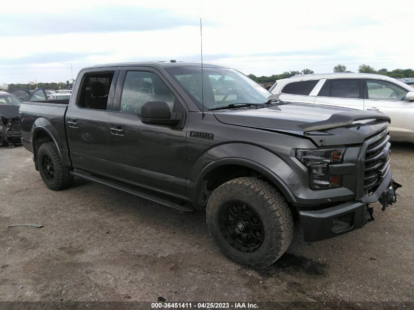 2016 FORD F-150 LARIAT - 1FTEW1EF5GKE87735