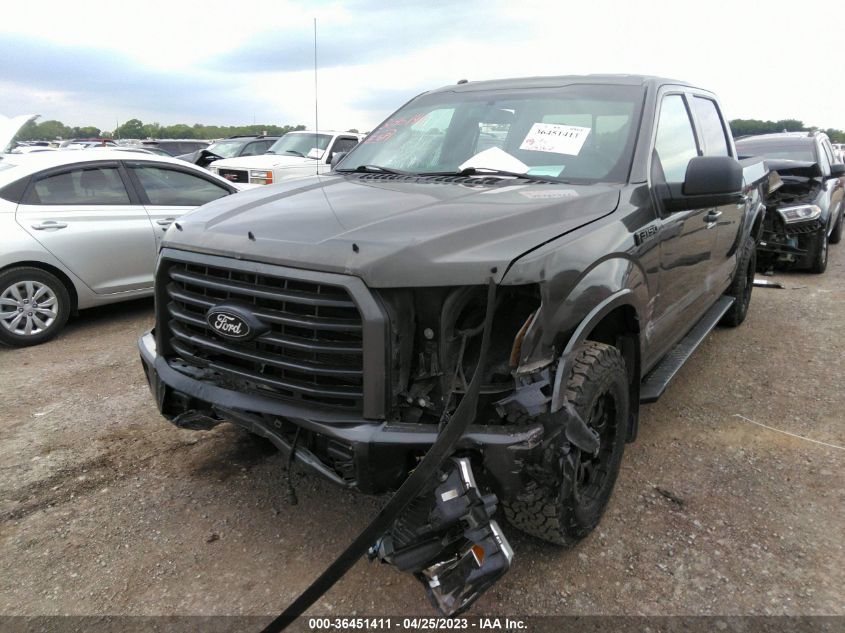 2016 FORD F-150 LARIAT - 1FTEW1EF5GKE87735