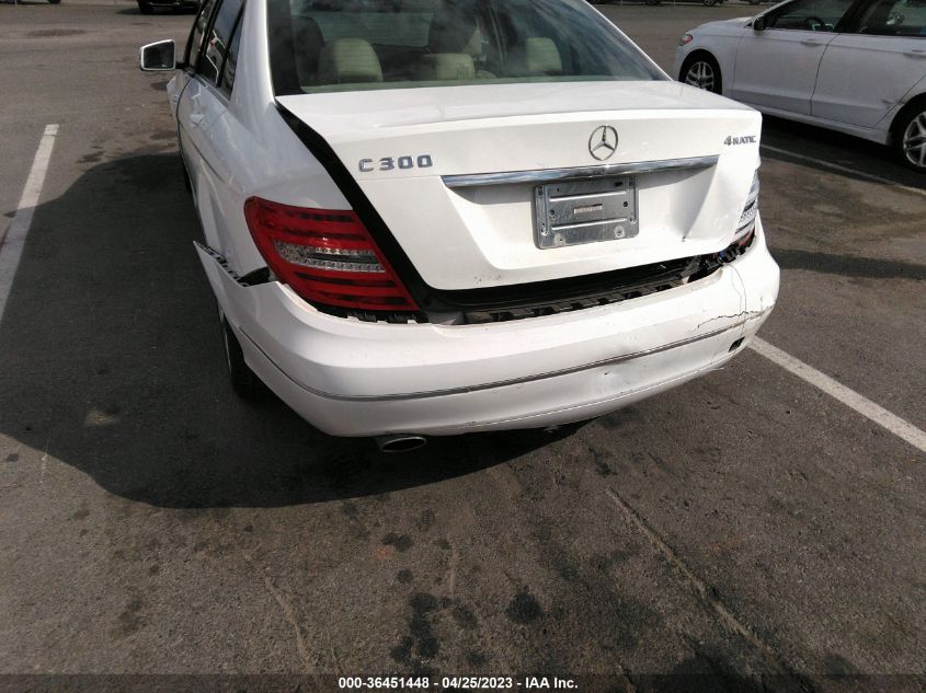 2014 MERCEDES-BENZ C-CLASS C 300 - WDDGF8AB4EG224856