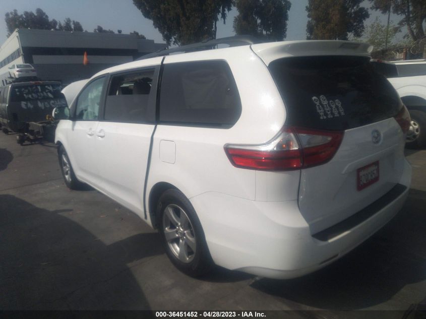 2017 TOYOTA SIENNA LE - 5TDKZ3DC4HS794174