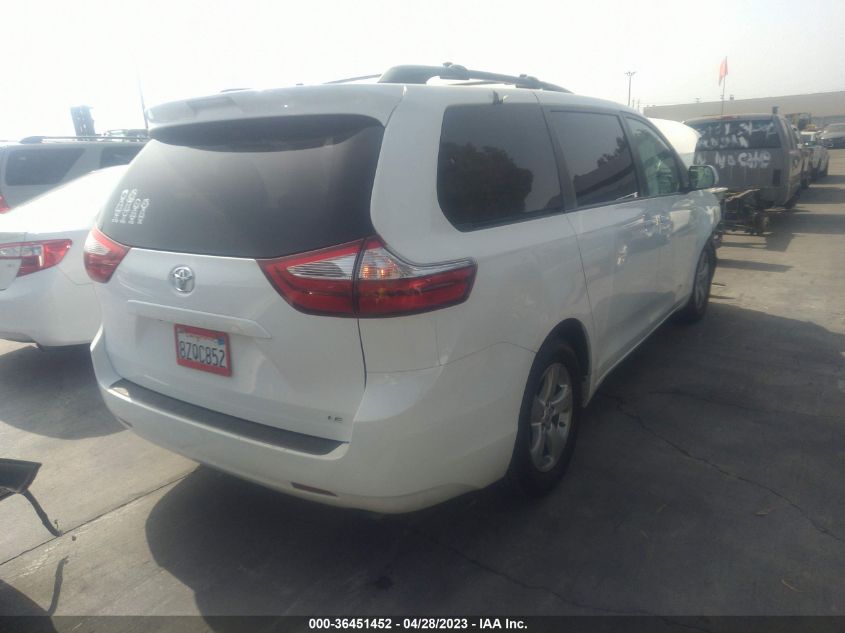 2017 TOYOTA SIENNA LE - 5TDKZ3DC4HS794174