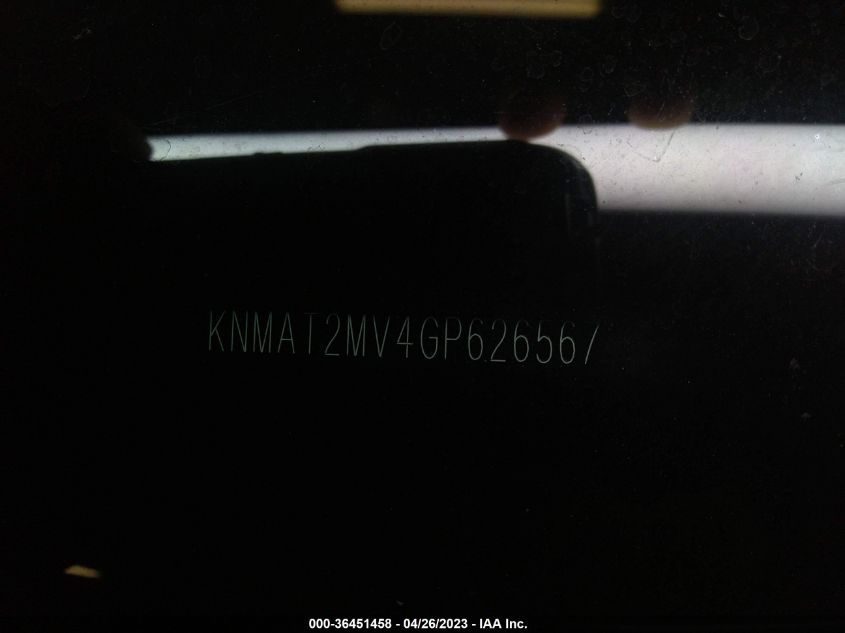 2016 NISSAN ROGUE SV - KNMAT2MV4GP626567