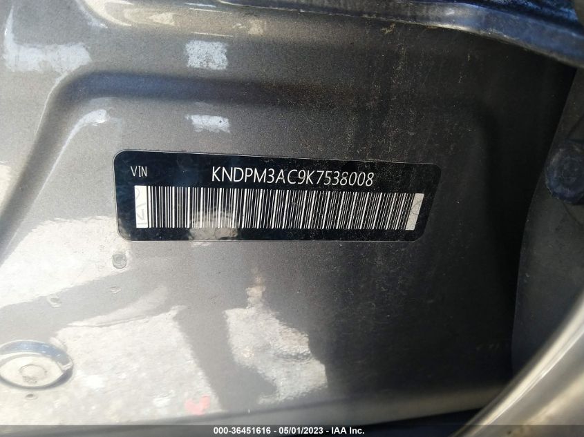 2019 KIA SPORTAGE LX - KNDPM3AC9K7538008