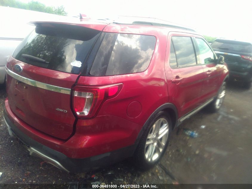 2017 FORD EXPLORER XLT - 1FM5K8D87HGD00518