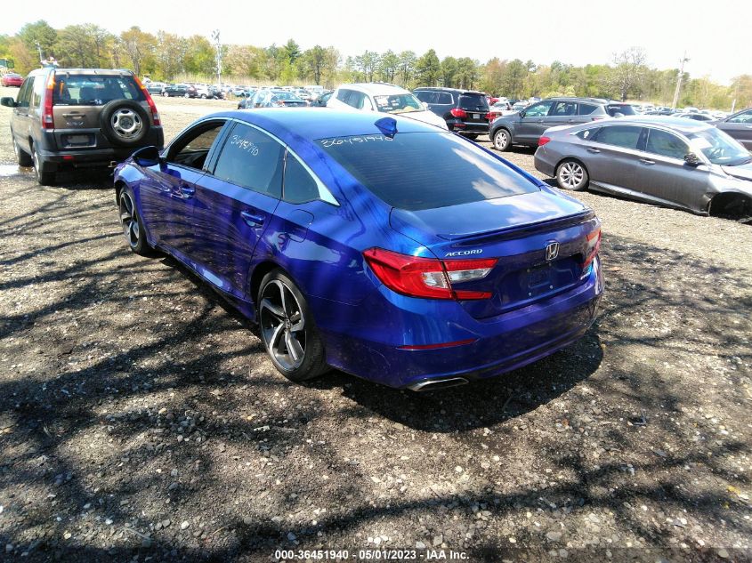 2020 HONDA ACCORD SEDAN SPORT - 1HGCV1F36LA125803