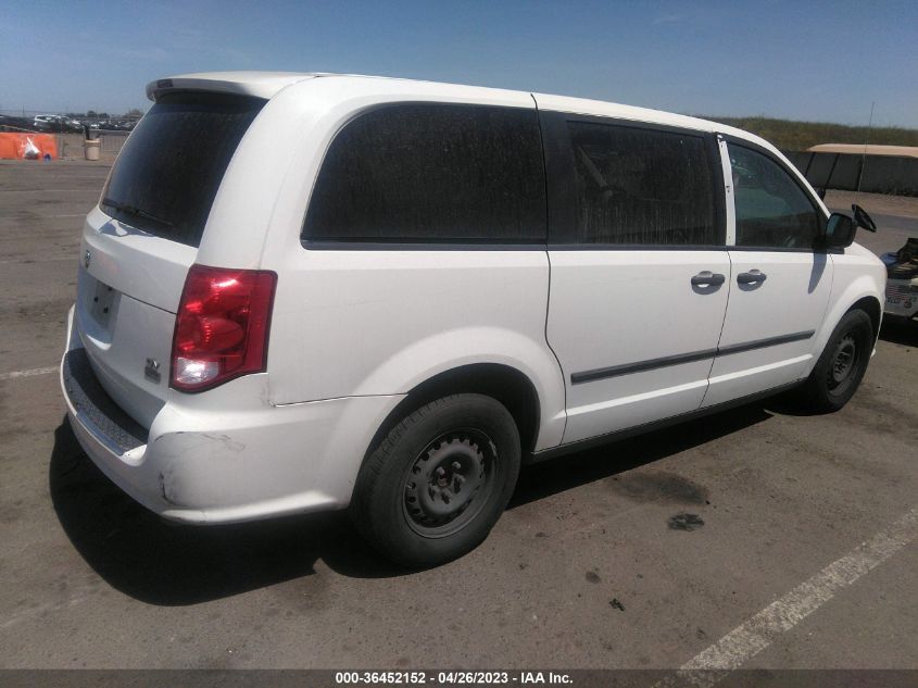 2013 RAM CARGO VAN TRADESMAN 2C4RRGAG2DR639221