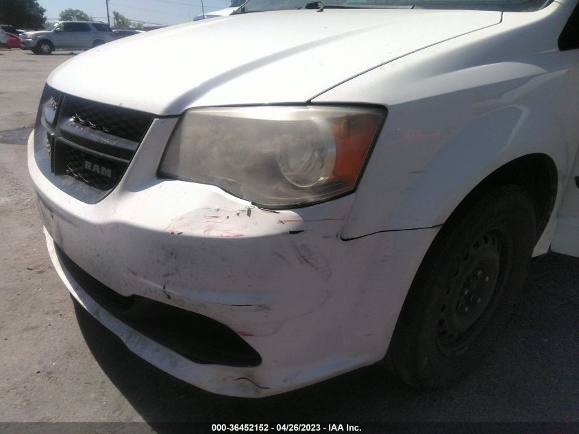 2013 RAM CARGO VAN TRADESMAN 2C4RRGAG2DR639221