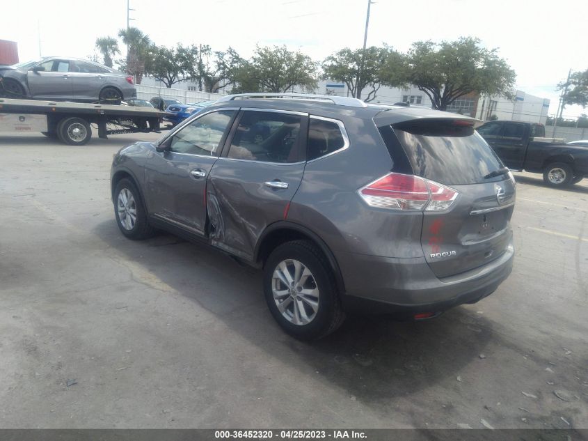 2015 NISSAN ROGUE SV/SL/S - KNMAT2MT3FP540373