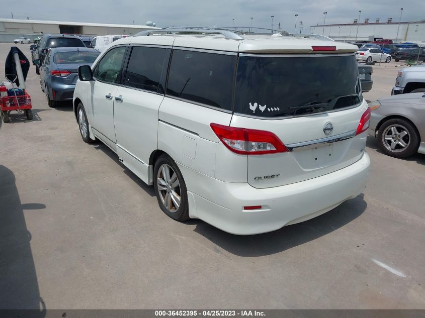 2013 NISSAN QUEST SL - JN8AE2KP7D9065042