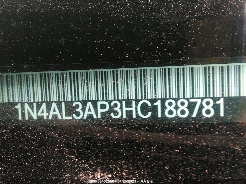 2017 NISSAN ALTIMA 2.5 SL - 1N4AL3AP3HC188781