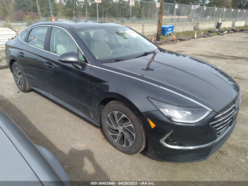 2021 HYUNDAI SONATA HYBRID BLUE - KMHL24JJ7MA029416